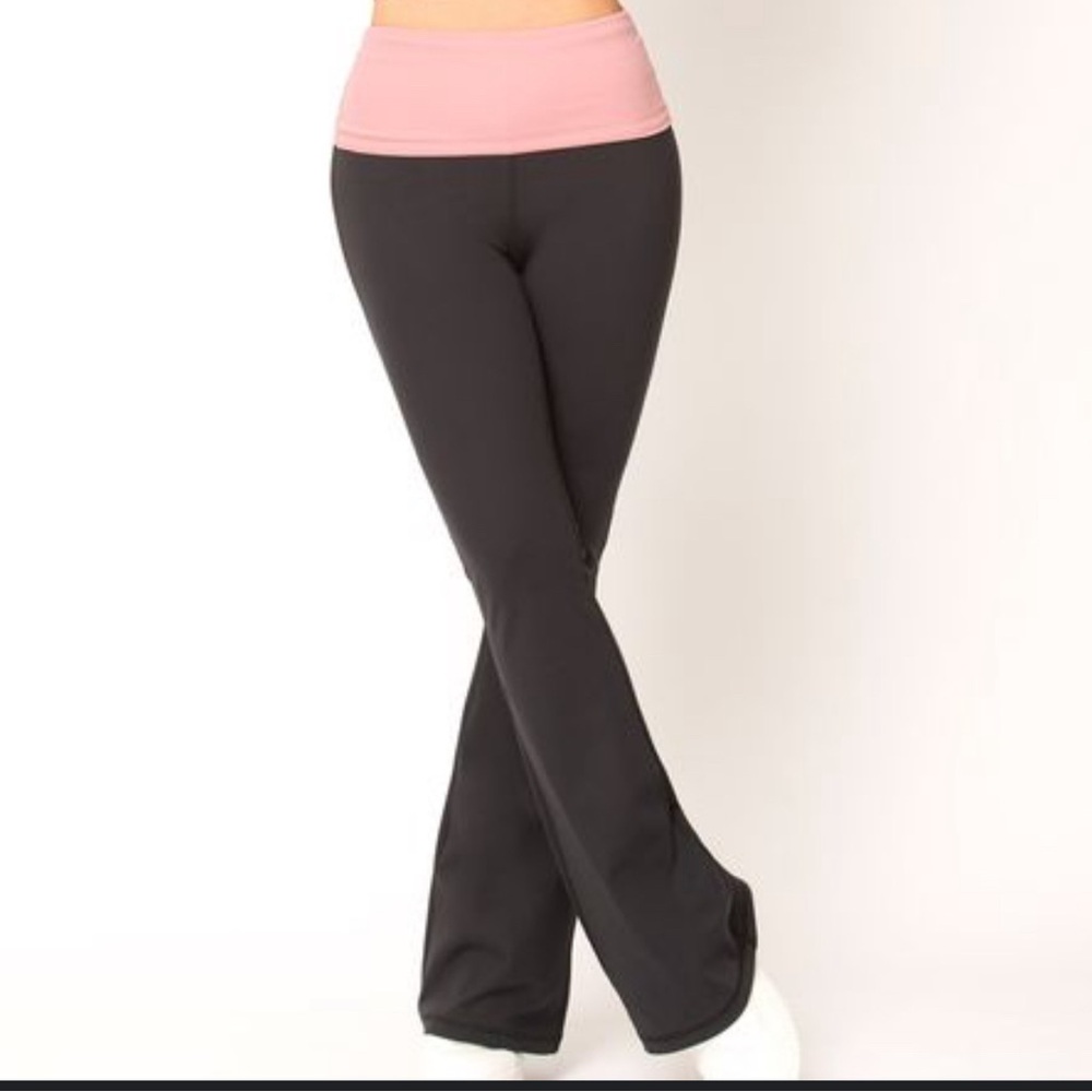 NWT Smash+Tess Forever Flare Pants Activewear Casual Folded Waist size M